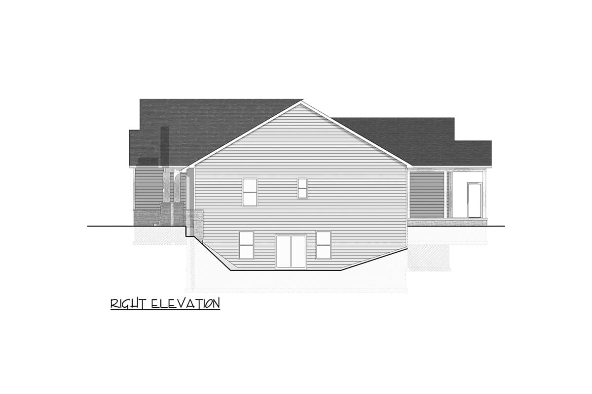 Plan 911038JVD: One-Story House Plan with 3-Car Garage - 2283 Sq Ft - Image #14 - Ranch, Traditional