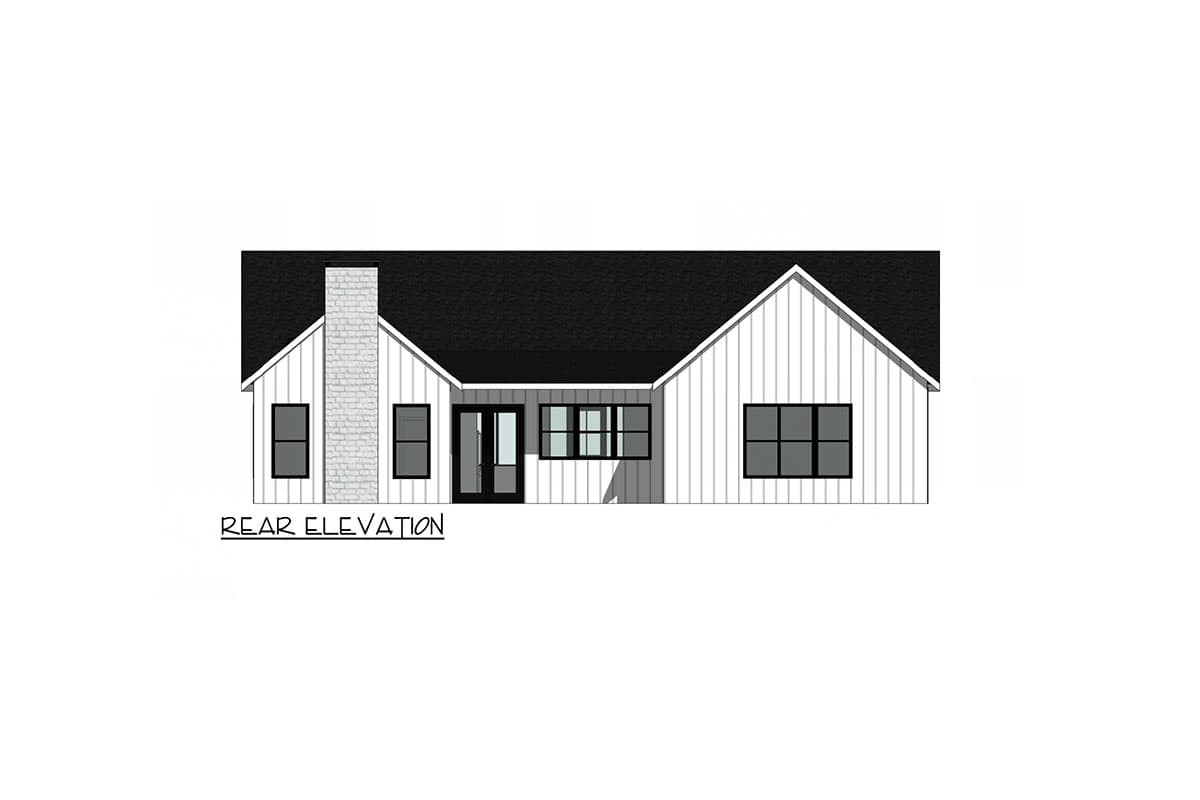 Plan 420133WNT: 2200 Square Foot New American House Plan with Flex Room - Image #6 - Country, Craftsman, Modern Farmhouse, New American