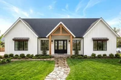 2200 Square Foot New American House Plan with Flex Room