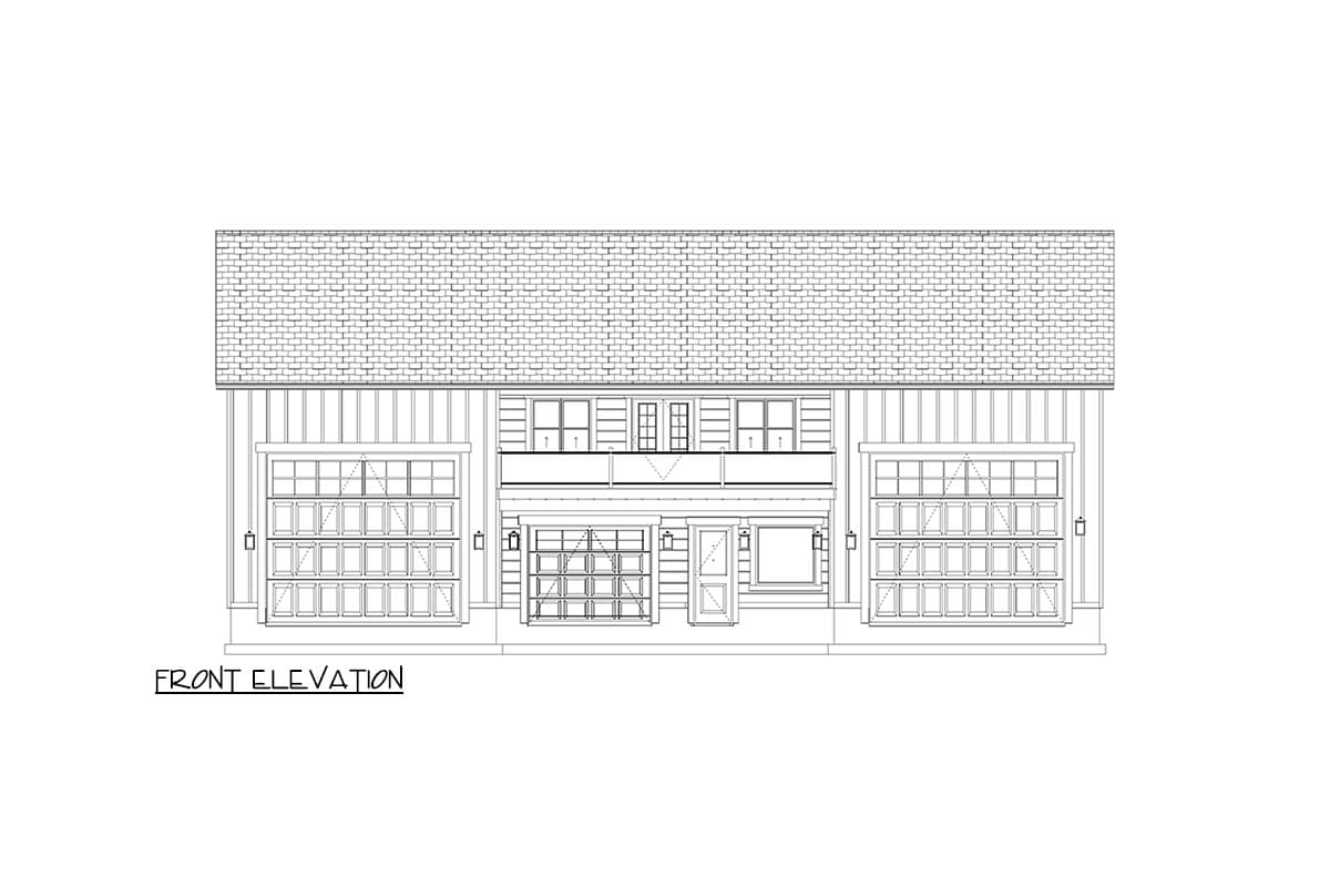 Plan 61494UT: Twin RV-Friendly Garage with 1-Bed Apartment Above - Image #13 - Contemporary, Traditional