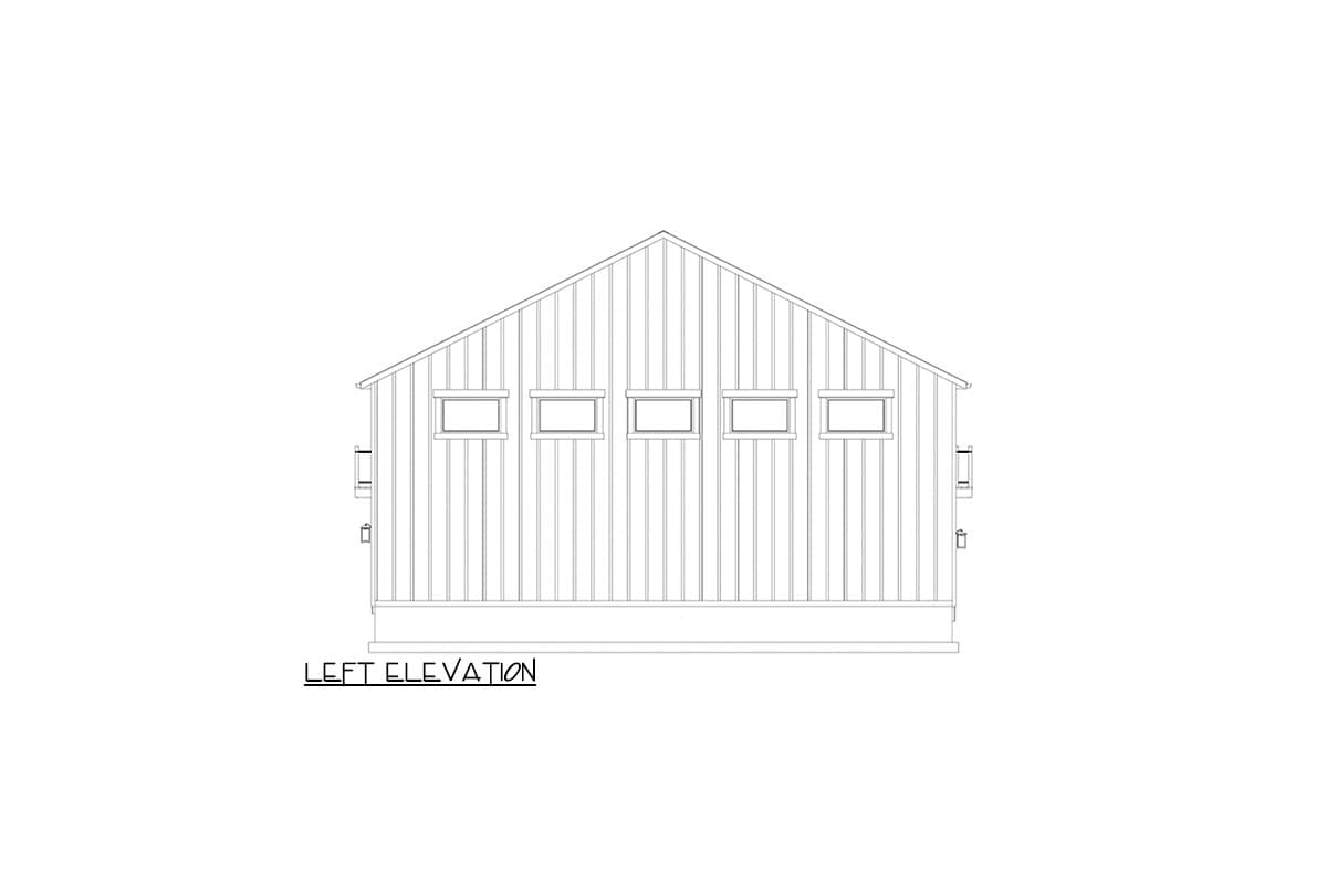 Plan 61494UT: Twin RV-Friendly Garage with 1-Bed Apartment Above - Image #14 - Contemporary, Traditional
