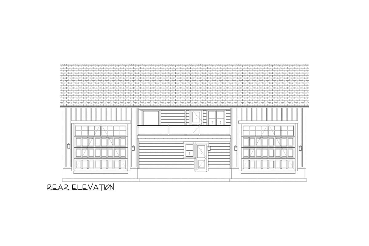 Plan 61494UT: Twin RV-Friendly Garage with 1-Bed Apartment Above - Image #15 - Contemporary, Traditional