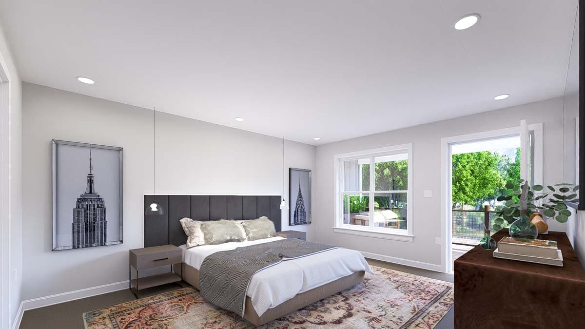 Plan 61494UT: Twin RV-Friendly Garage with 1-Bed Apartment Above - Image #11 - Contemporary, Traditional