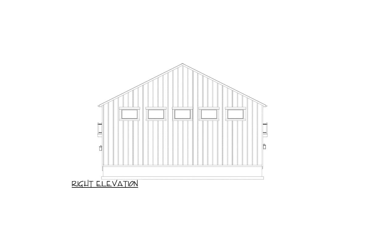 Plan 61494UT: Twin RV-Friendly Garage with 1-Bed Apartment Above - Image #16 - Contemporary, Traditional