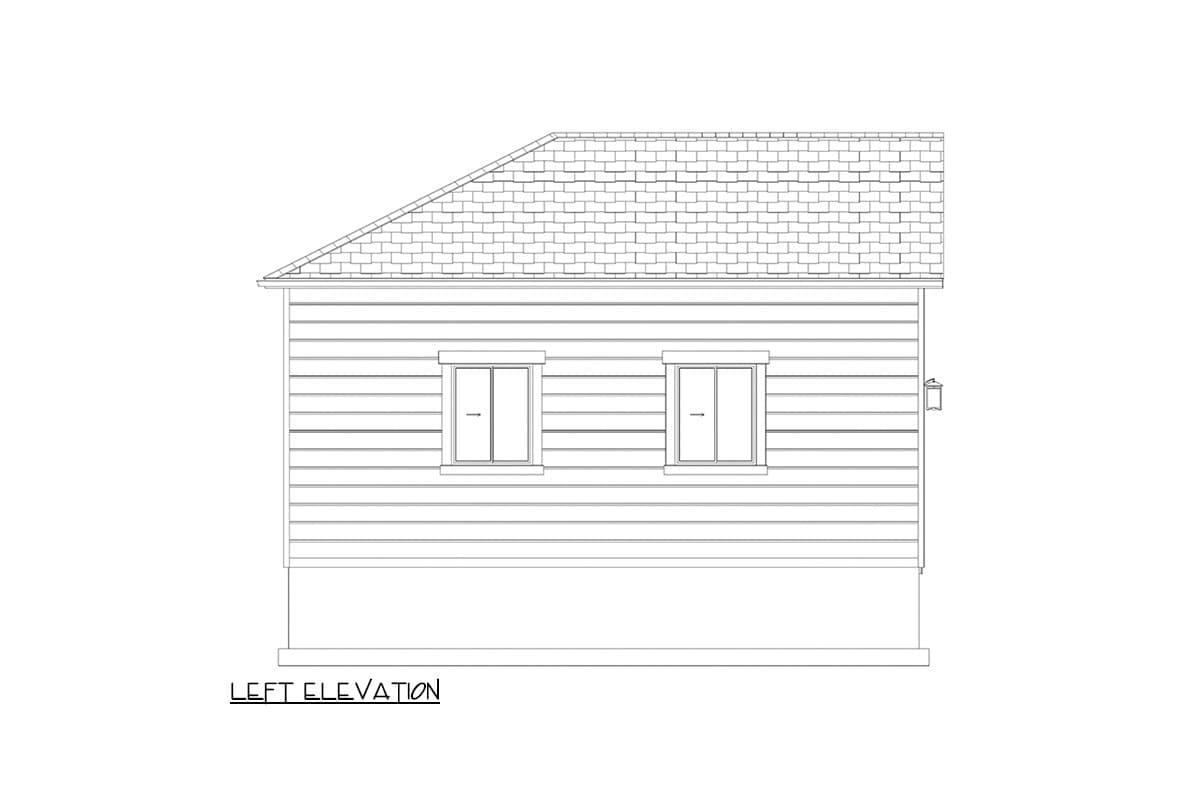 Plan 61495UT: Garage Workshop with Two 10 x 12 Bays - 1066 Sq Ft - Image #17 - Traditional