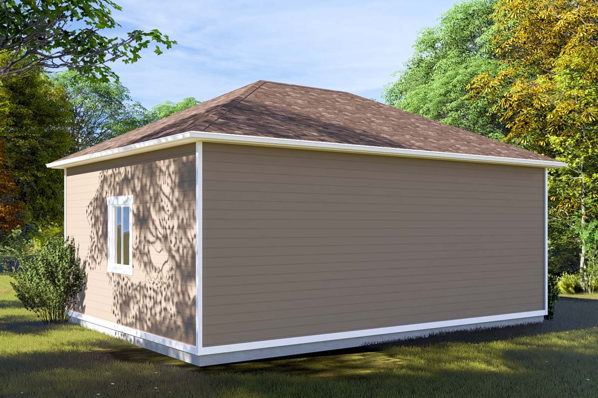 Plan 61495UT: Garage Workshop with Two 10 x 12 Bays - 1066 Sq Ft - Image #13 - Traditional