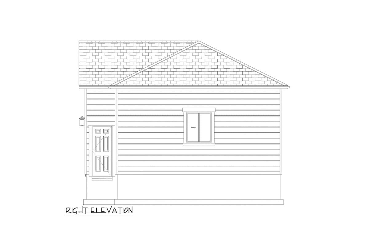 Plan 61495UT: Garage Workshop with Two 10 x 12 Bays - 1066 Sq Ft - Image #19 - Traditional