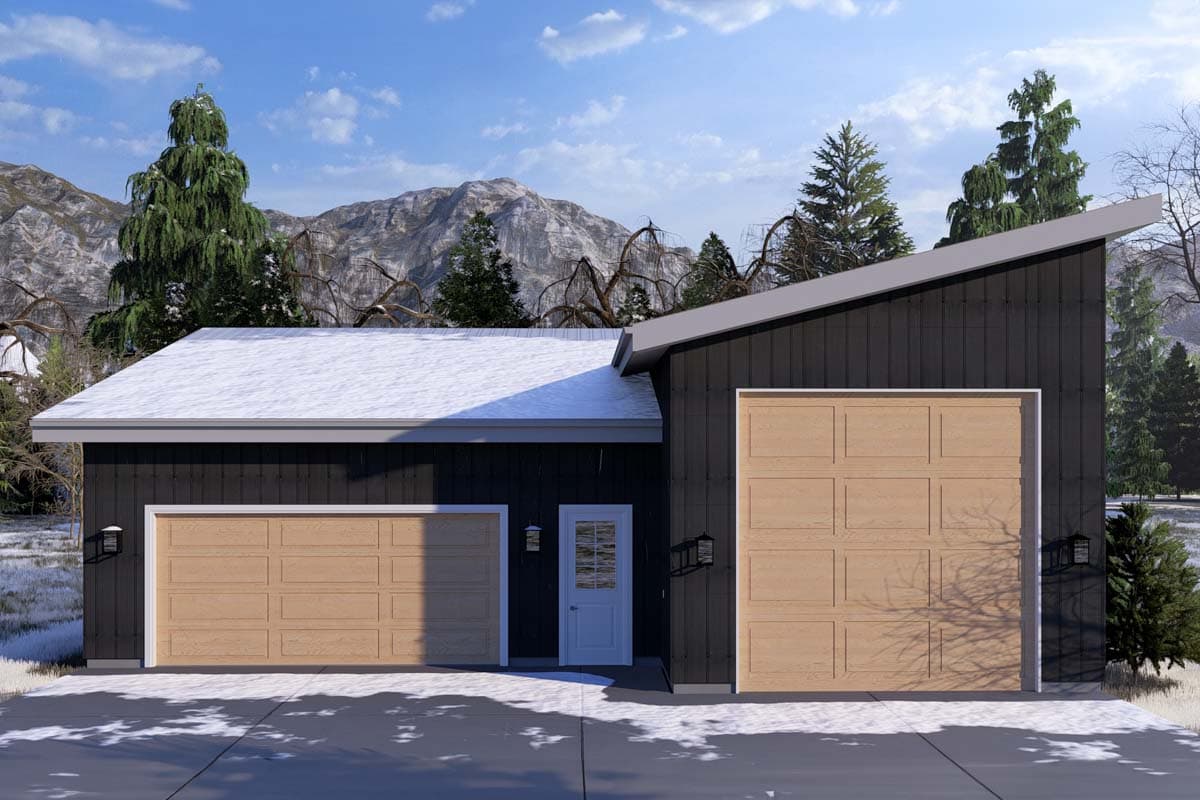 Photo inspiration: Including Residential Garages Reference: Plan 61497Ut Rv And Boat Friendly Garage Plan With Drive