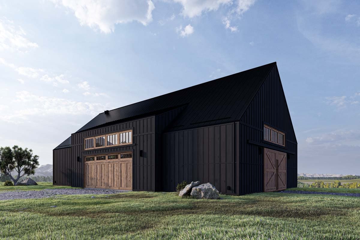 Plan 311053RMZ: Modern Northwest Garage Plan with Workshop and Oversized Den - Image #4 - Modern, Northwest