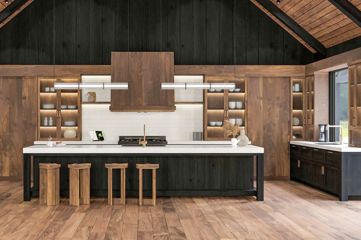 Plan 311054RMZ: One-Story House Plan with Pool House and Optional Wine Cellar - 2765 Sq Ft - Image #8 - Contemporary, Mid Century Modern, Modern, New American, Scandinavian