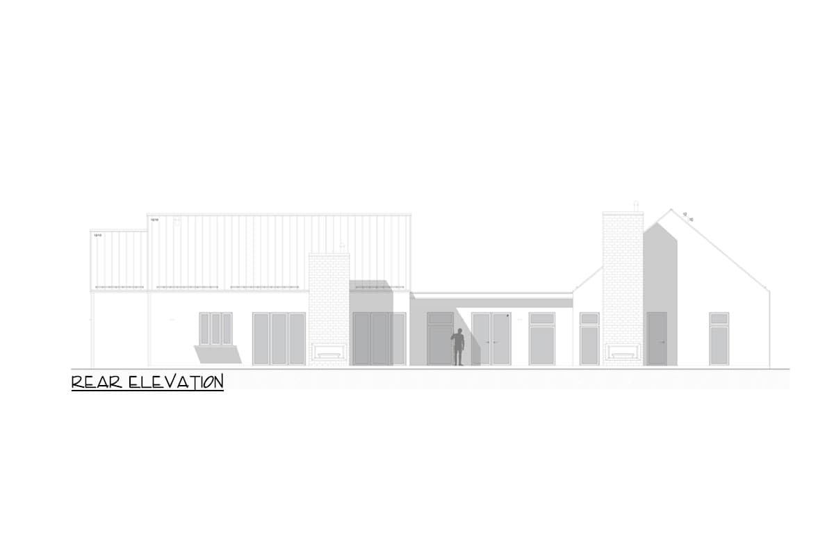 Plan 311054RMZ: One-Story House Plan with Pool House and Optional Wine Cellar - 2765 Sq Ft - Image #16 - Contemporary, Mid Century Modern, Modern, New American, Scandinavian
