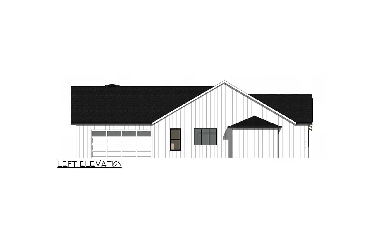 Plan 420135WNT: Expanded New American House Plan with Flex Room - 2300 Sq Ft - Image #7 - Contemporary, Hill Country, Modern Farmhouse, New American, Ranch