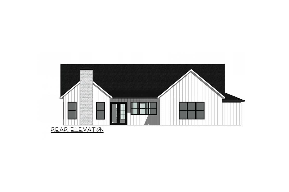 Plan 420135WNT: Expanded New American House Plan with Flex Room - 2300 Sq Ft - Image #8 - Contemporary, Hill Country, Modern Farmhouse, New American, Ranch
