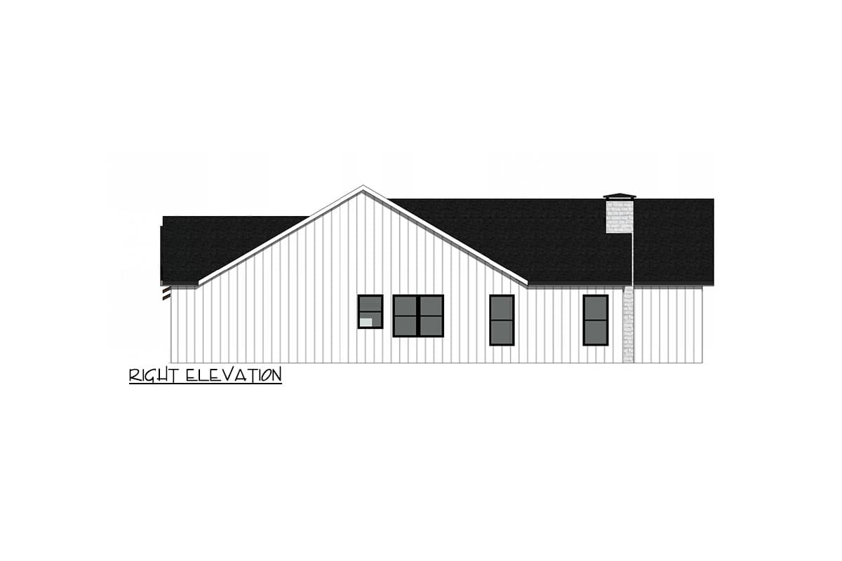 Plan 420135WNT: Expanded New American House Plan with Flex Room - 2300 Sq Ft - Image #9 - Contemporary, Hill Country, Modern Farmhouse, New American, Ranch