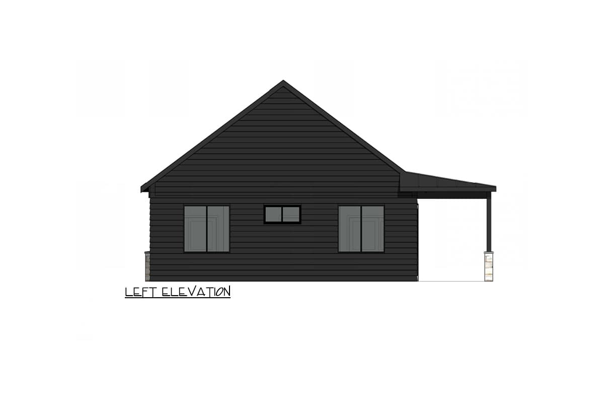 Plan 420136WNT: 2 Bed Country Cottage with 2-Sided Wrap Around Porch ...
