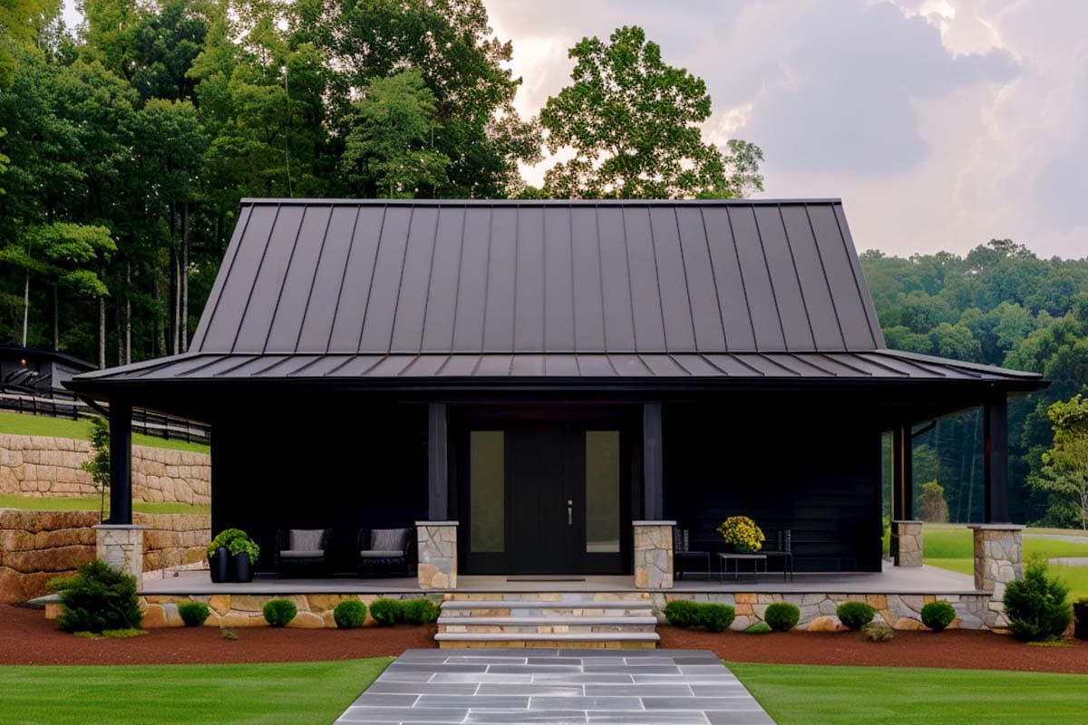 Plan 420136WNT: 2 Bed Country Cottage with 2-Sided Wrap Around Porch ...