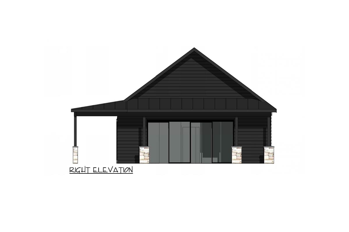 Plan 420136WNT: 2 Bed Country Cottage with 2-Sided Wrap Around Porch ...