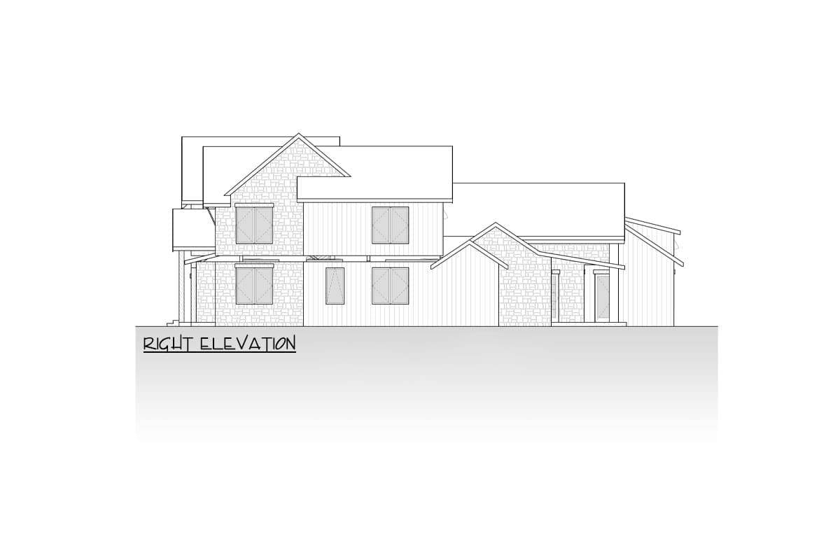 Plan 666265RAF: 7-Bed Luxury Home Plan with 7-Car Garage - 6329 Sq Ft - Image #7 - New American, Transitional