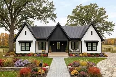 Craftsman Home Plan with Vaulted Great Room - 2200 Sq Ft