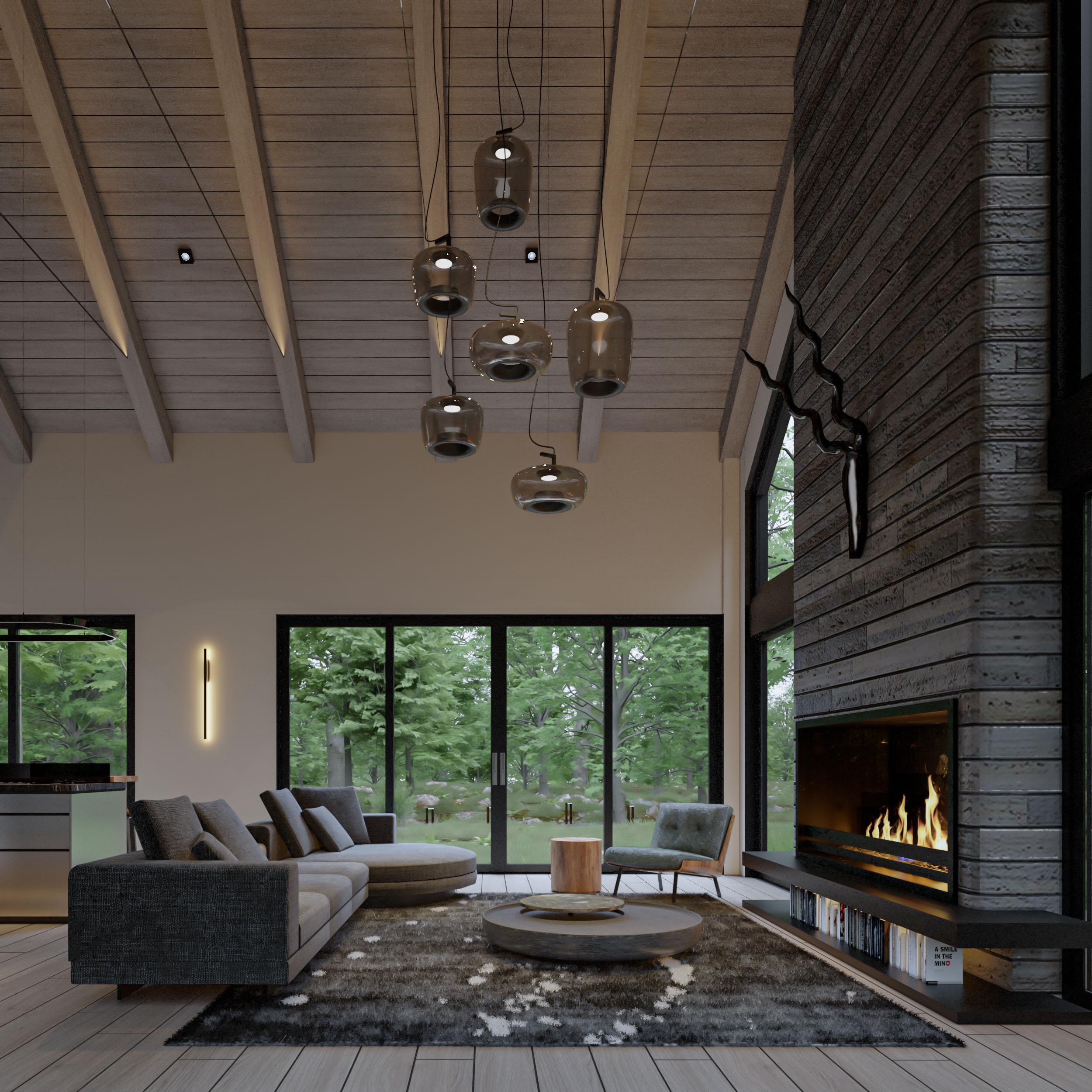 Plan 311055RMZ: 2 Bedroom Cabin Home Plan with Two Island Kitchen and Wrap Around Porch- 1488 Sq Ft - Image #7 - Country, Modern, Mountain, Northwest, Ranch