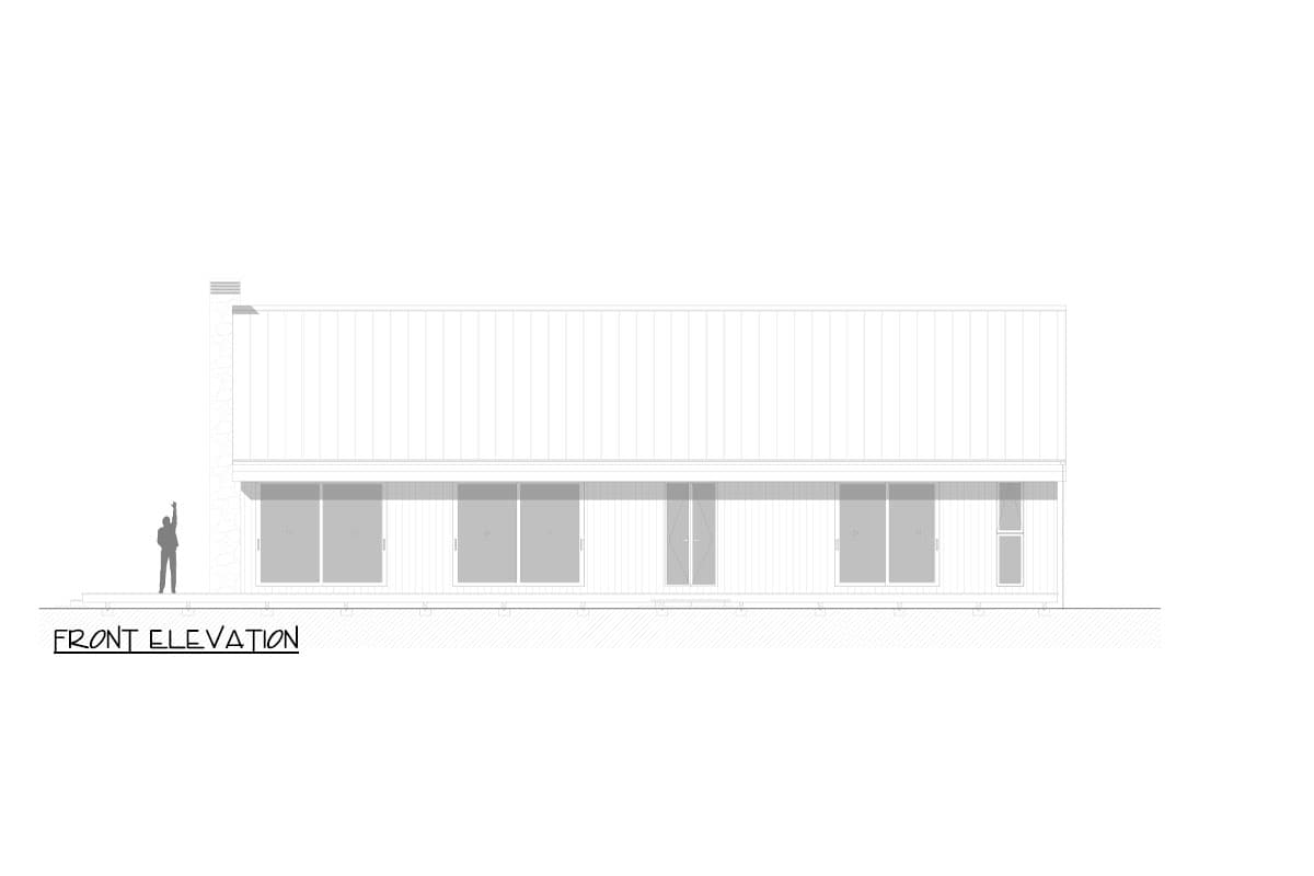 Plan 311055RMZ: 2 Bedroom Cabin Home Plan with Two Island Kitchen and Wrap Around Porch- 1488 Sq Ft - Image #8 - Country, Modern, Mountain, Northwest, Ranch