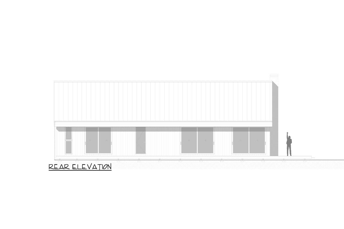 Plan 311055RMZ: 2 Bedroom Cabin Home Plan with Two Island Kitchen and Wrap Around Porch- 1488 Sq Ft - Image #10 - Country, Modern, Mountain, Northwest, Ranch