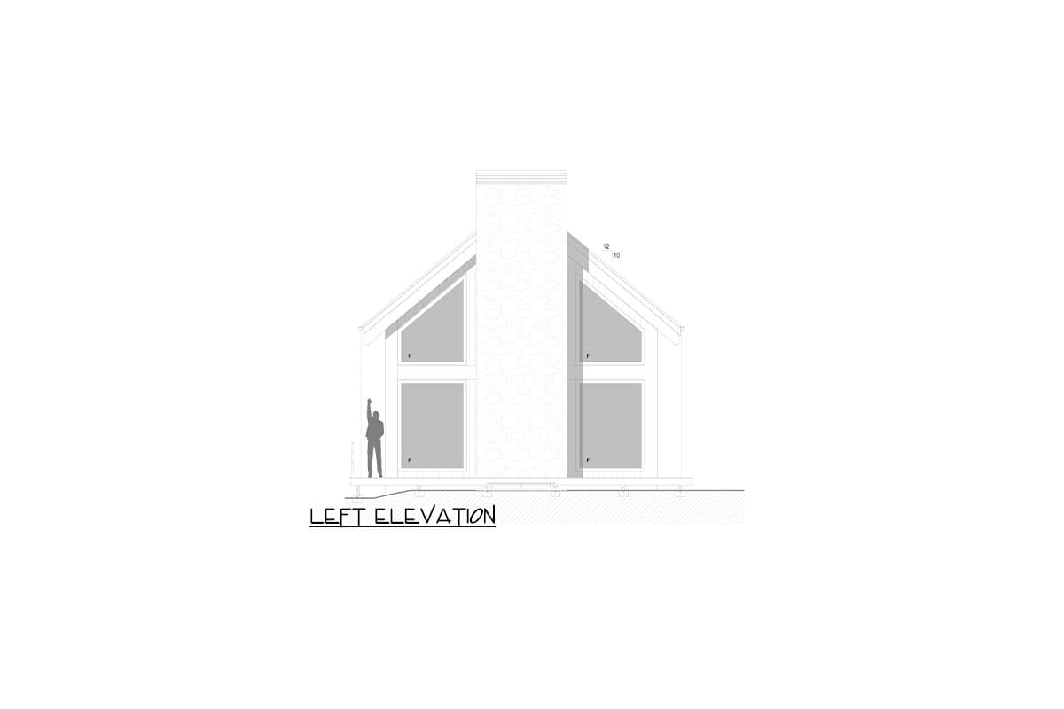 Plan 311058RMZ: 2 Story Cabin Home Plan with Wrap Around Porch and Drive Under Garage - 2290 Sq Ft - Image #13 - Cabin, Modern, Scandinavian