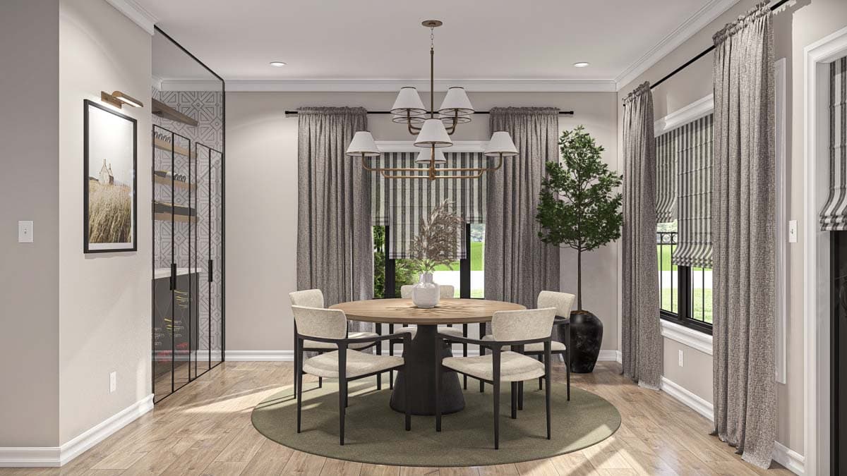 Plan 623336DJ: 4-Bedroom Transitional House Plan with Second Floor Master Suite - 3,469 Sq. Ft. - Image #11 - Modern, New American, Transitional