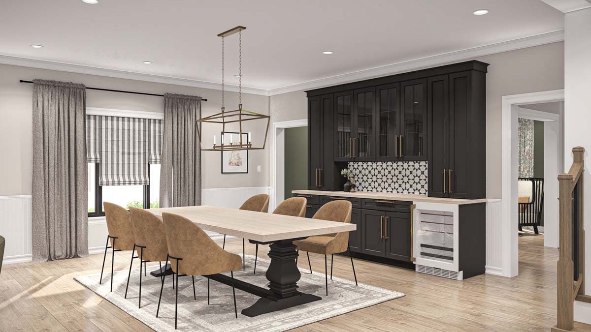 Plan 623336DJ: 4-Bedroom Transitional House Plan with Second Floor Master Suite - 3,469 Sq. Ft. - Image #12 - Modern, New American, Transitional