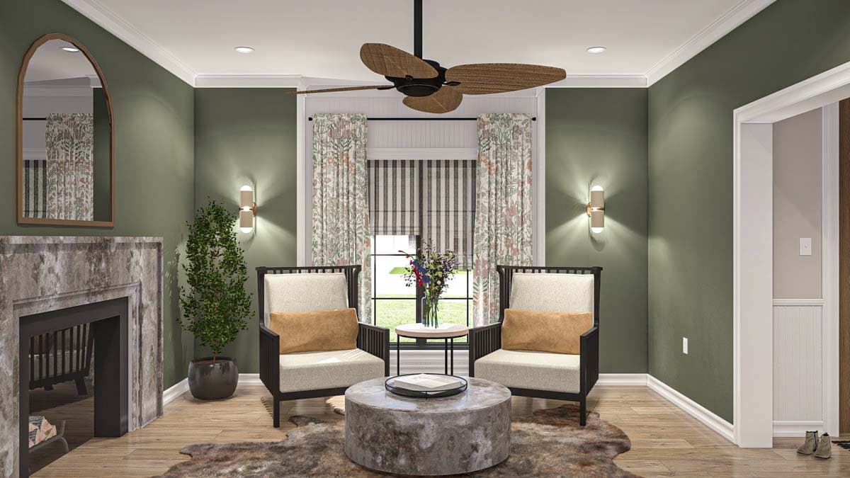 Plan 623336DJ: 4-Bedroom Transitional House Plan with Second Floor Master Suite - 3,469 Sq. Ft. - Image #13 - Modern, New American, Transitional