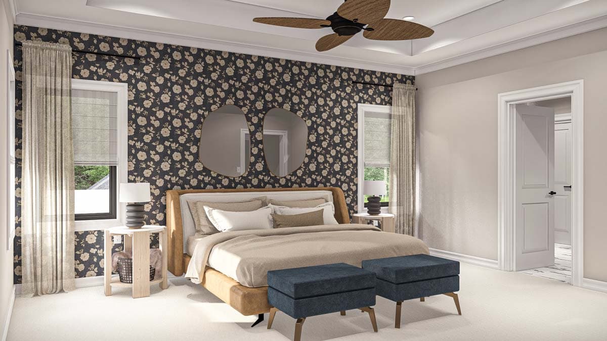 Plan 623336DJ: 4-Bedroom Transitional House Plan with Second Floor Master Suite - 3,469 Sq. Ft. - Image #14 - Modern, New American, Transitional