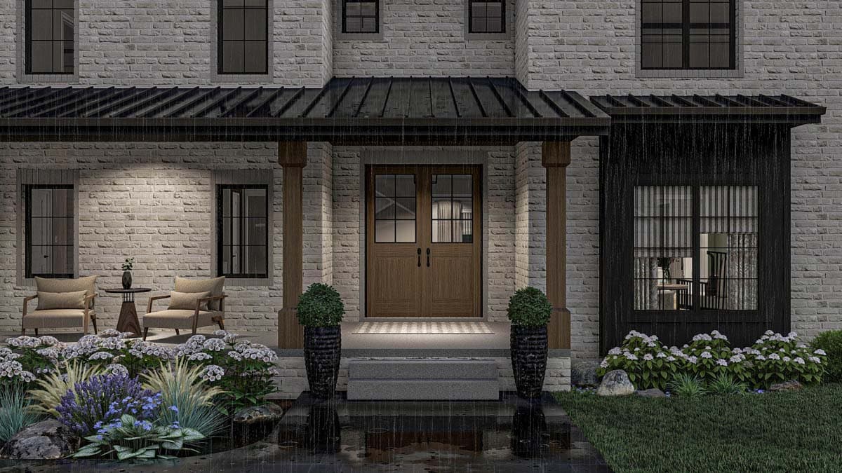 Plan 623336DJ: 4-Bedroom Transitional House Plan with Second Floor Master Suite - 3,469 Sq. Ft. - Image #18 - Modern, New American, Transitional