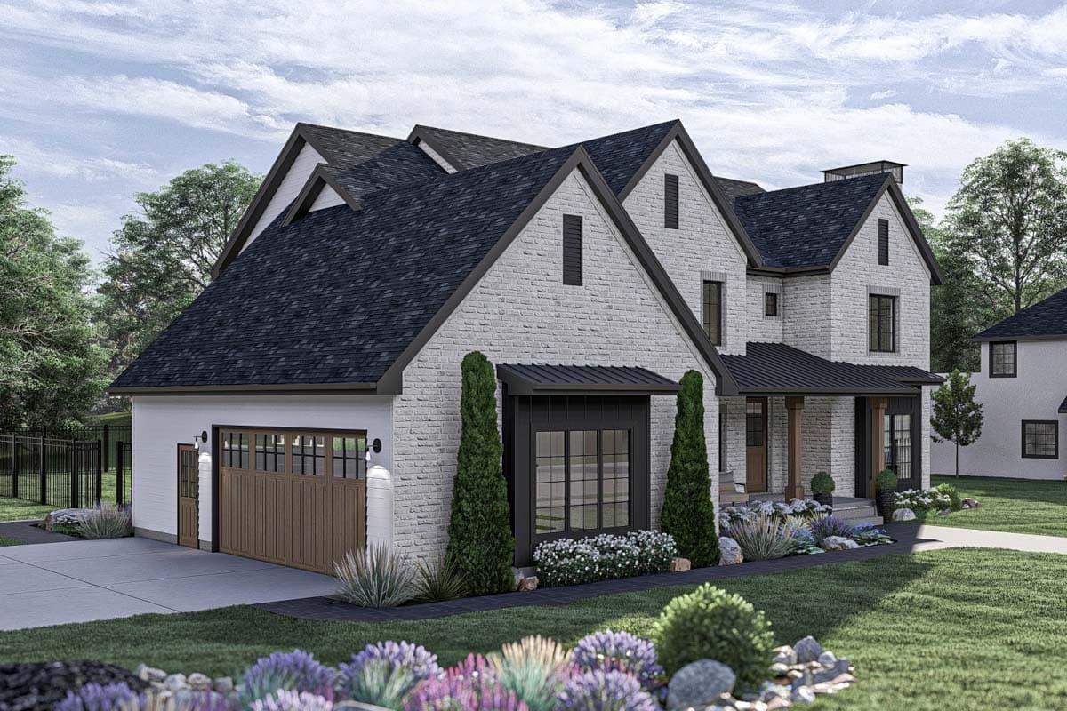 Plan 623336DJ: 4-Bedroom Transitional House Plan with Second Floor Master Suite - 3,469 Sq. Ft. - Image #19 - Modern, New American, Transitional