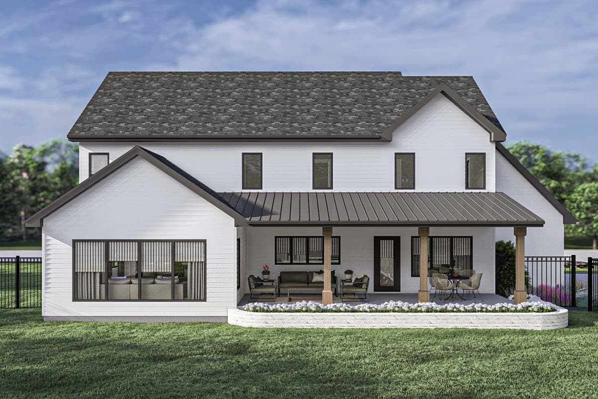 Plan 623336DJ: 4-Bedroom Transitional House Plan with Second Floor Master Suite - 3,469 Sq. Ft. - Image #20 - Modern, New American, Transitional