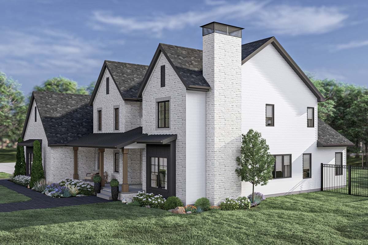 Plan 623336DJ: 4-Bedroom Transitional House Plan with Second Floor Master Suite - 3,469 Sq. Ft. - Image #21 - Modern, New American, Transitional