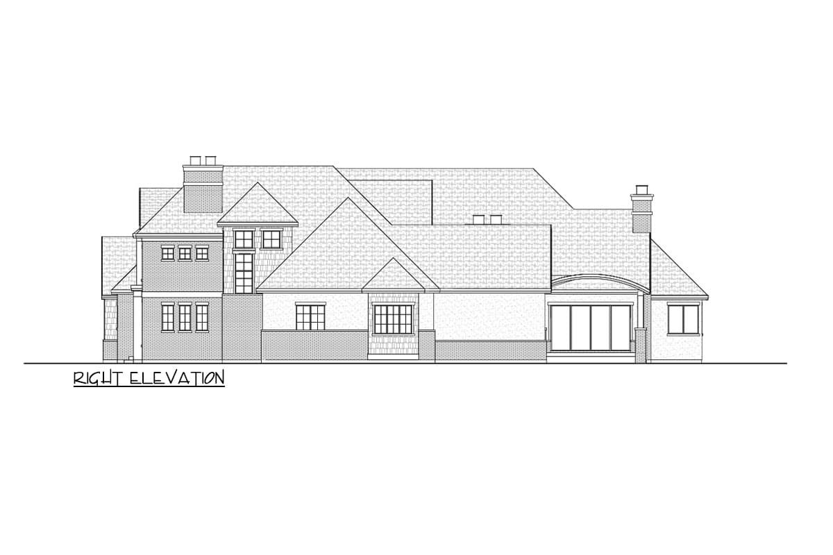 Plan 290180IY: 5-Bed Southern Traditional Home Plan with Two Story Great Room and Oversized Apartment- 7644 Sq Ft - Image #5 - Country, New American, Southern, Southern Traditional, Traditional
