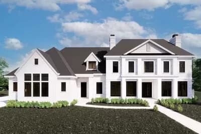 5-Bed Southern Traditional Home Plan with Two Story Great Room and Oversized Apartment- 7644 Sq Ft