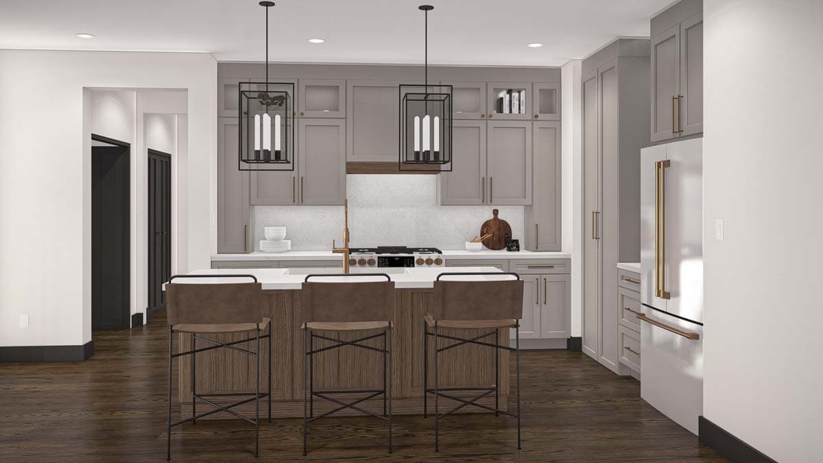 Plan 623337DJ: 4 Bed New American Craftsman Home Plan with Split Beds and Study - 3407 Sq Ft - Image #5 - Country, Craftsman, Modern Farmhouse, New American