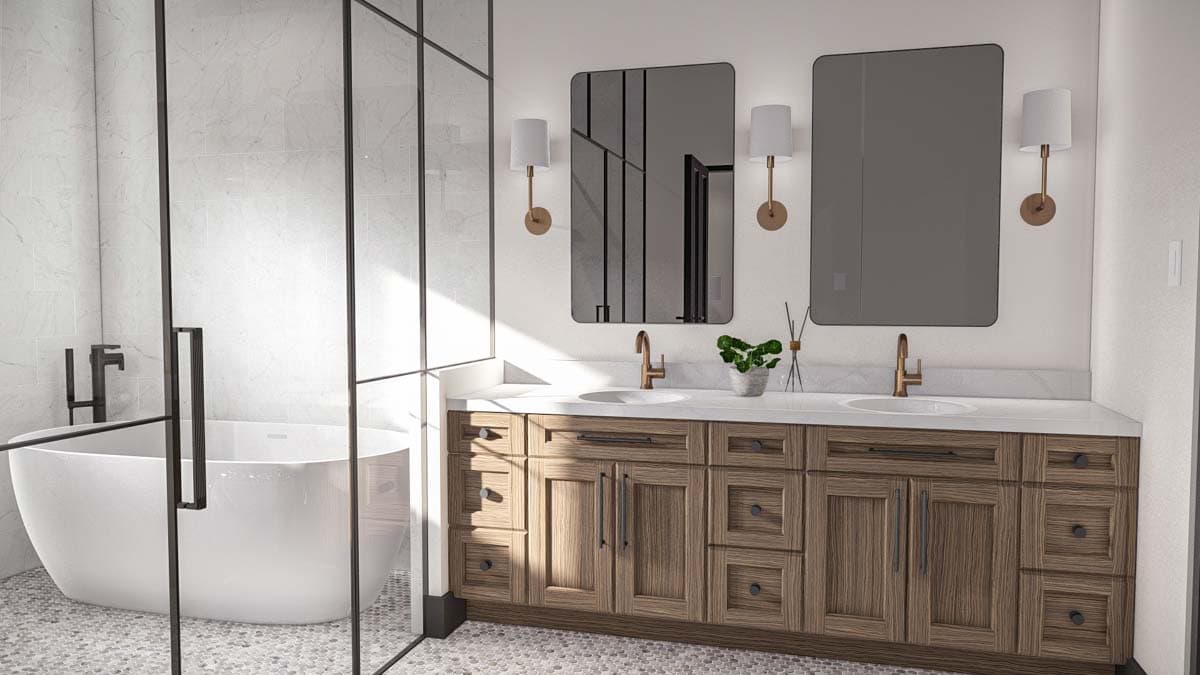 Plan 623337DJ: 4 Bed New American Craftsman Home Plan with Split Beds and Study - 3407 Sq Ft - Image #10 - Country, Craftsman, Modern Farmhouse, New American