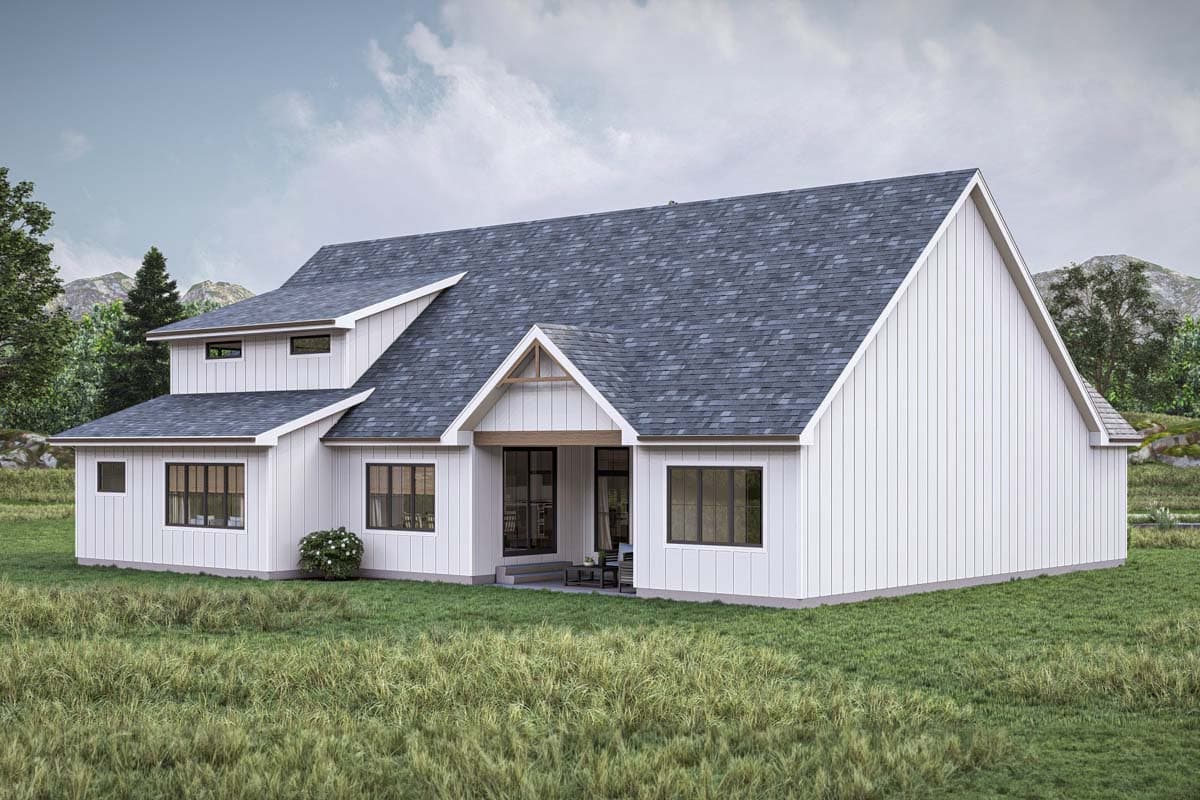 Plan 623337DJ: 4 Bed New American Craftsman Home Plan with Split Beds and Study - 3407 Sq Ft - Image #13 - Country, Craftsman, Modern Farmhouse, New American