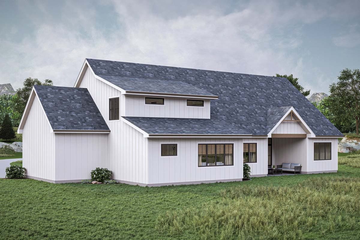 Plan 623337DJ: 4 Bed New American Craftsman Home Plan with Split Beds and Study - 3407 Sq Ft - Image #14 - Country, Craftsman, Modern Farmhouse, New American