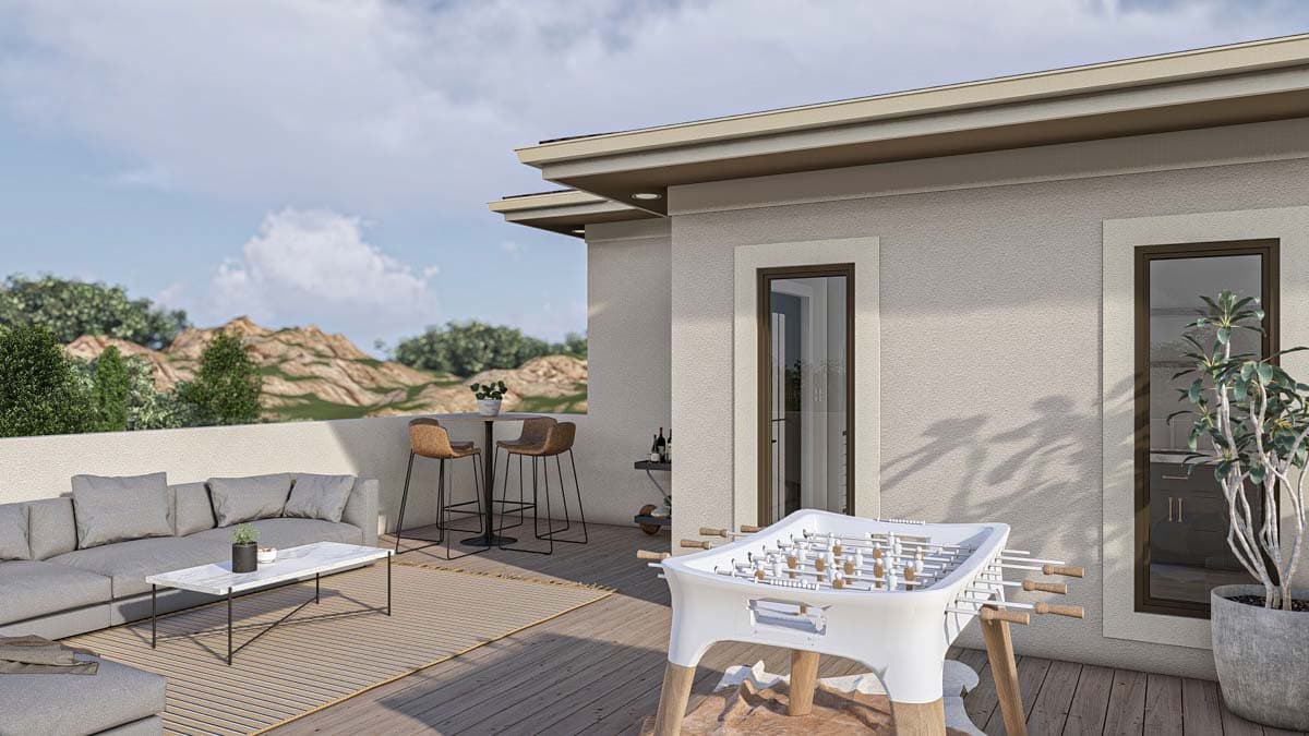 Plan 623338DJ: 2-Story Mediterranean Home Plan with Upstairs Deck - 2743 Sq Ft - Image #18 - Adobe , European, Mediterranean, Southwest, Spanish