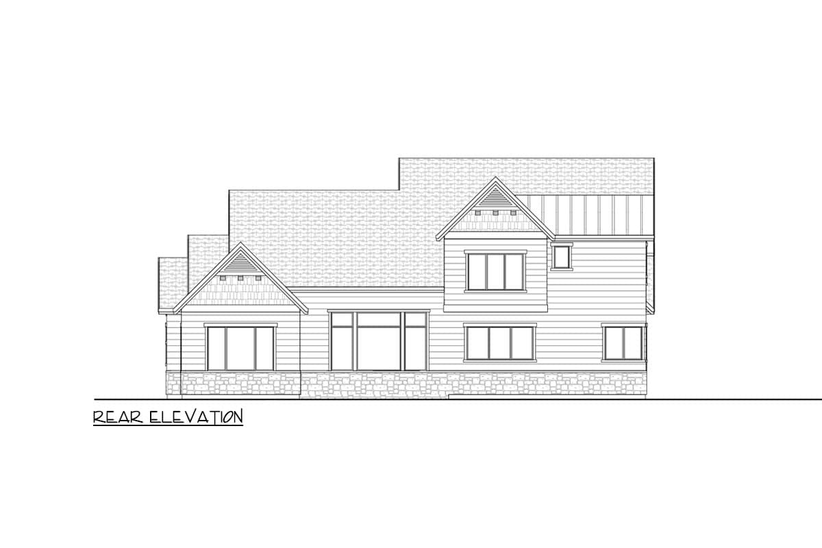 Plan 290181IY: Two Story Traditional Home Plan with Upstairs Loft - 3581 Sq Ft - Image #4 - New American, Traditional