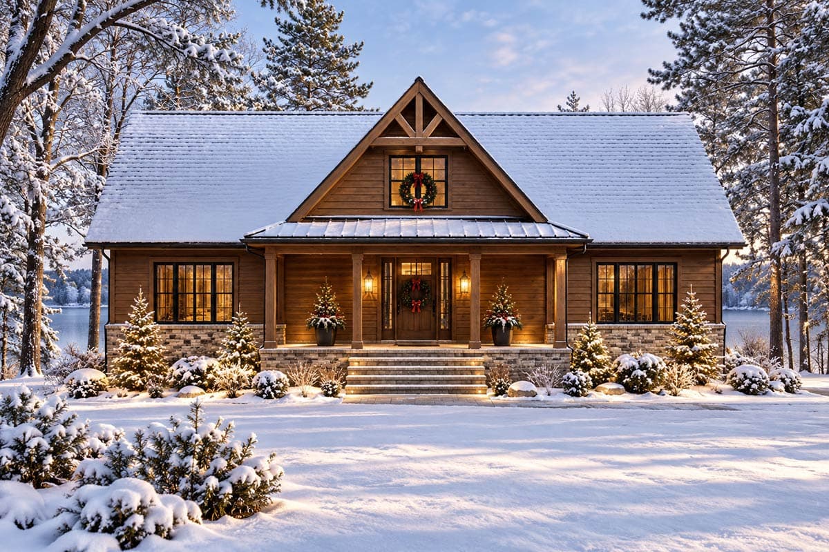 Plan 420140WNT: Rustic New American Home Plan with Vaulted Great Room - 1785 Sq Ft - Image #2 - Country, Modern Farmhouse, New American, Ranch