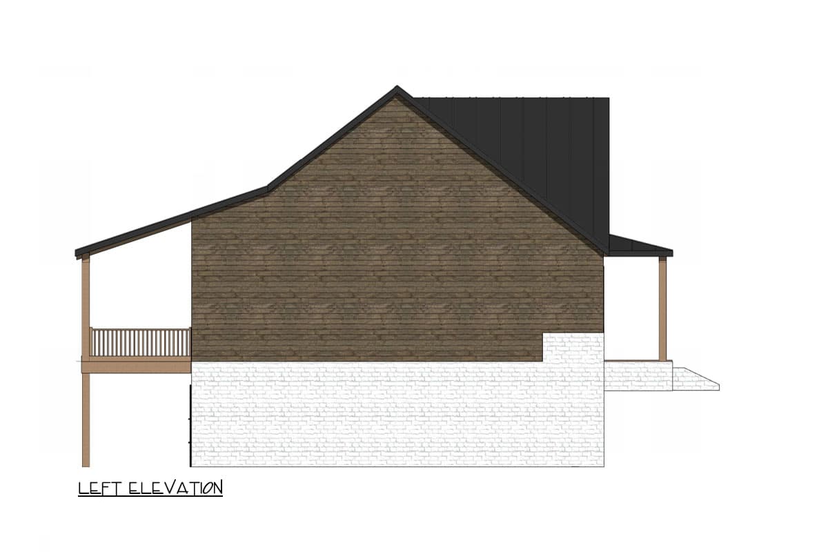 Plan 420140WNT: Rustic New American Home Plan with Vaulted Great Room - 1785 Sq Ft - Image #4 - Country, Modern Farmhouse, New American, Ranch