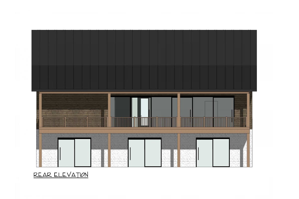 Plan 420140WNT: Rustic New American Home Plan with Vaulted Great Room - 1785 Sq Ft - Image #5 - Country, Modern Farmhouse, New American, Ranch