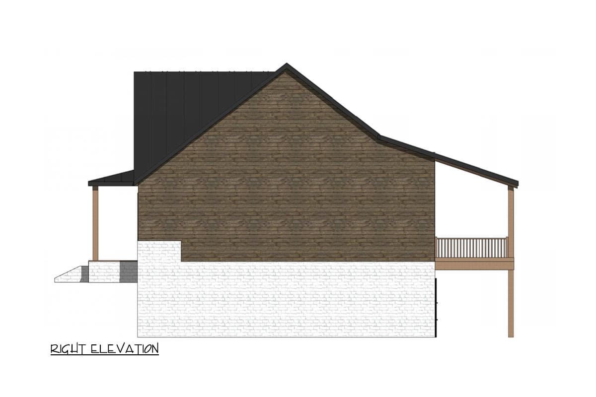 Plan 420140WNT: Rustic New American Home Plan with Vaulted Great Room - 1785 Sq Ft - Image #6 - Country, Modern Farmhouse, New American, Ranch