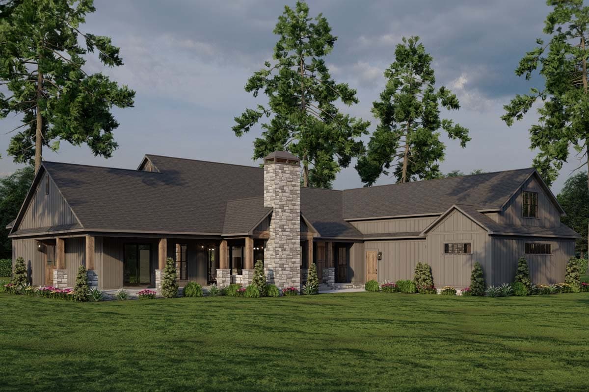 Plan 70881MK: 3-Bed Farmhouse Plan with 3-Car Garage and Bonus Level Above - 2564 Sq Ft - Image #19 - Country, Farmhouse, Modern Farmhouse, New American