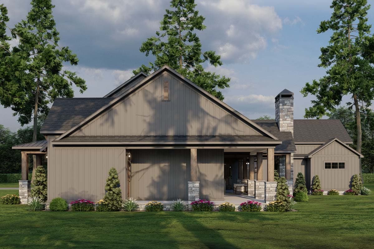 Plan 70881MK: 3-Bed Farmhouse Plan with 3-Car Garage and Bonus Level Above - 2564 Sq Ft - Image #20 - Country, Farmhouse, Modern Farmhouse, New American