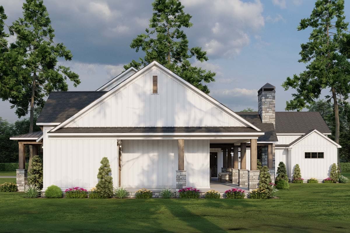 Plan 70881MK: 3-Bed Farmhouse Plan with 3-Car Garage and Bonus Level Above - 2564 Sq Ft - Image #30 - Country, Farmhouse, Modern Farmhouse, New American